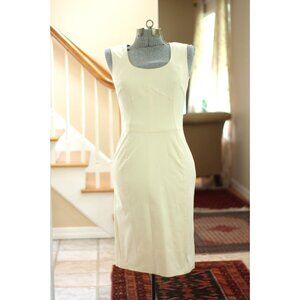 DOLCE & GABBANA Cream Sleeveless Dress